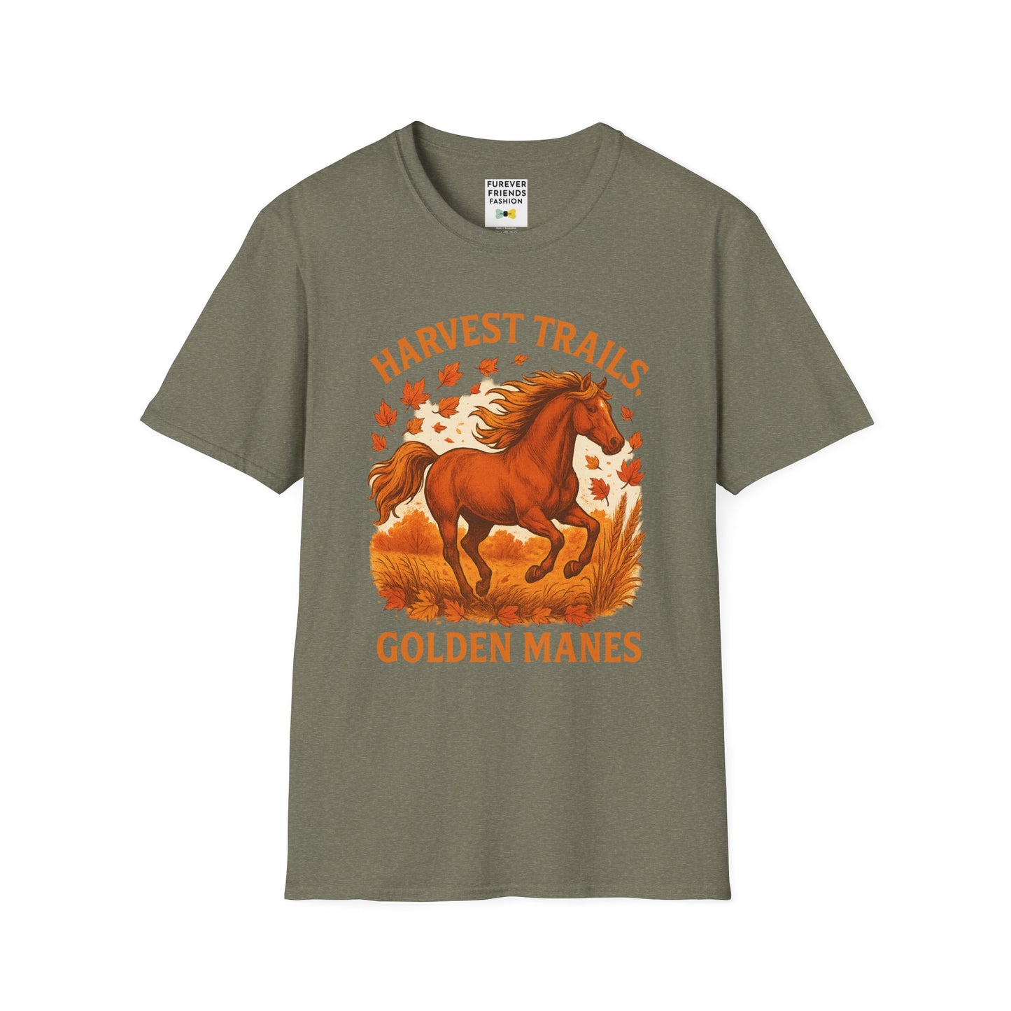 Harvest Trails Golden Manes Autumn Themed Tee