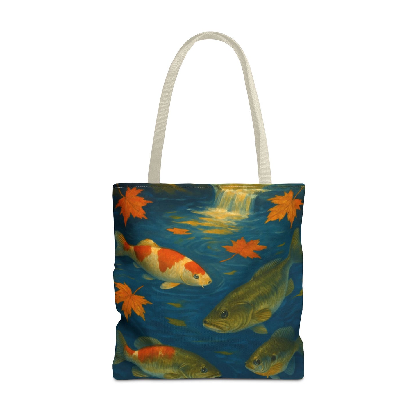 Fall Fish Print Tote Bag