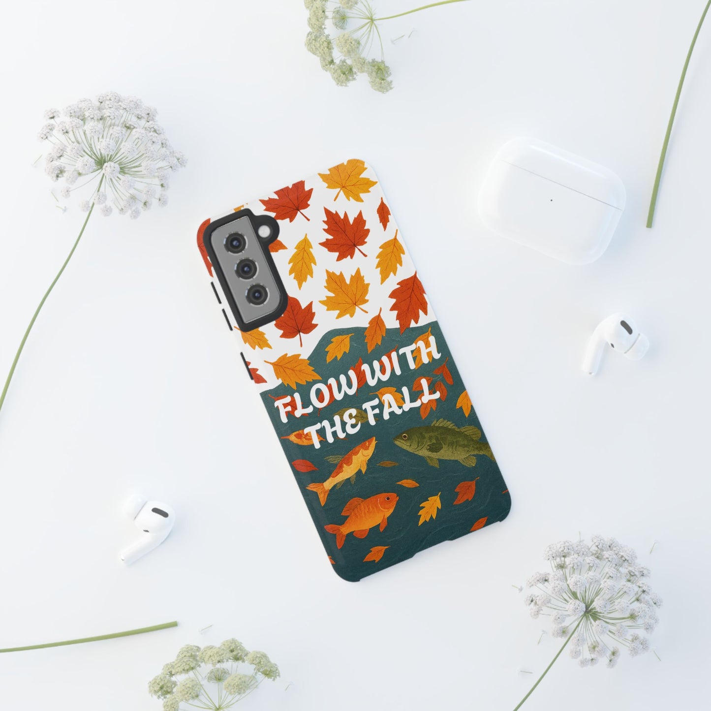 Flow With The Fall Fish Phone Case