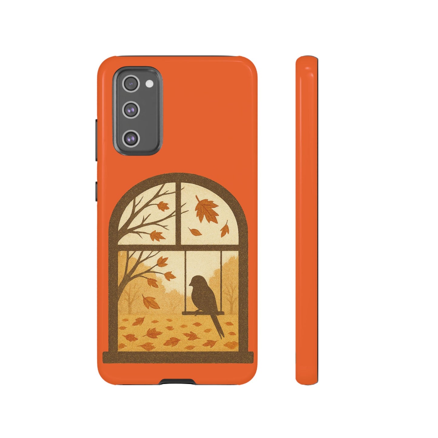 Bird In The Window Autumn Themed Phone Case