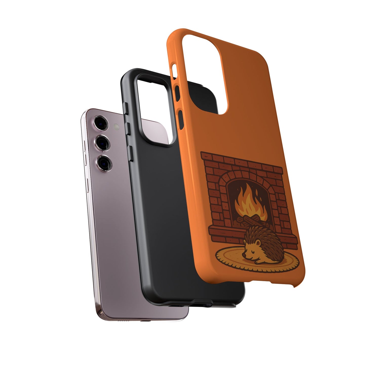 Fireside Spines Cozy Autumn Hedgehog Phone Case