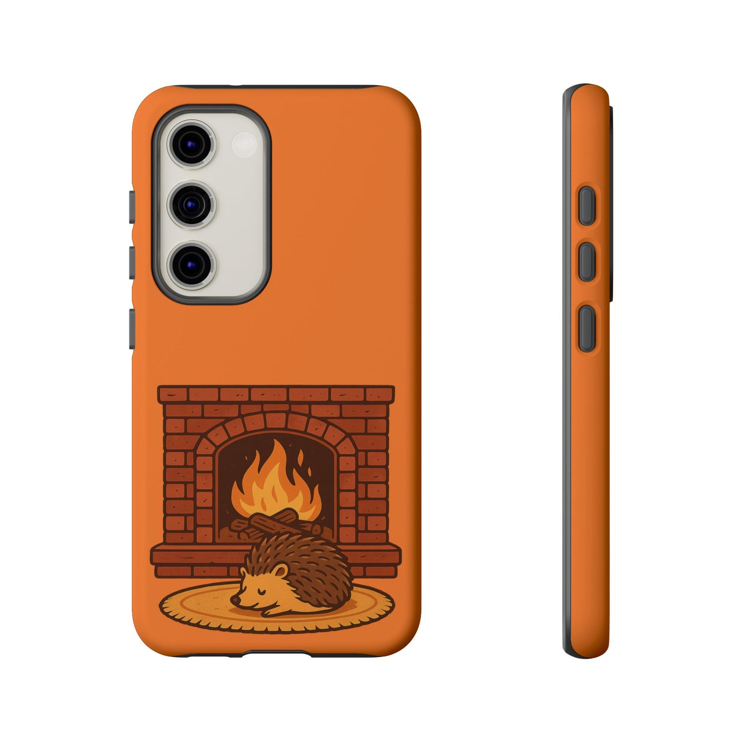 Fireside Spines Cozy Autumn Hedgehog Phone Case