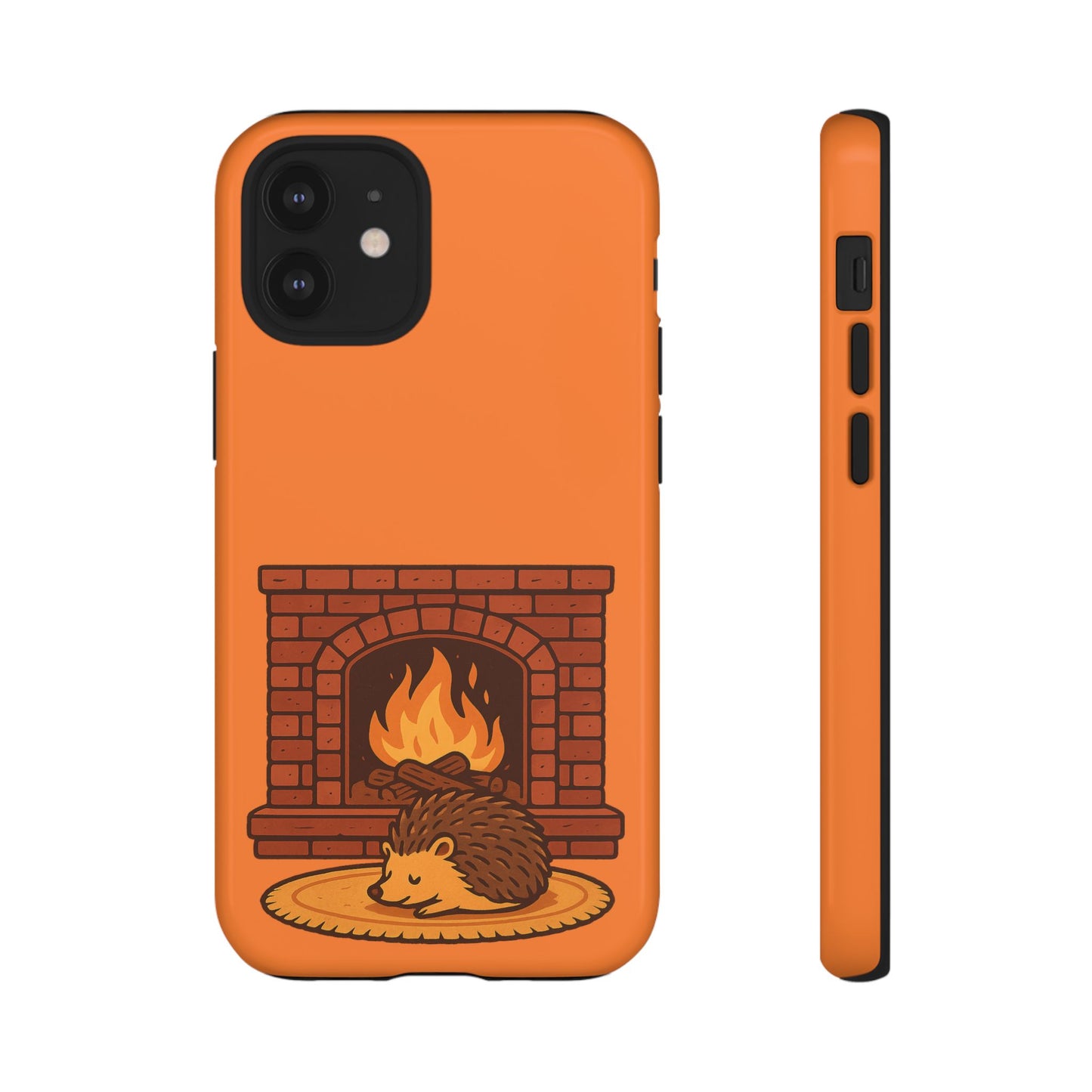 Fireside Spines Cozy Autumn Hedgehog Phone Case
