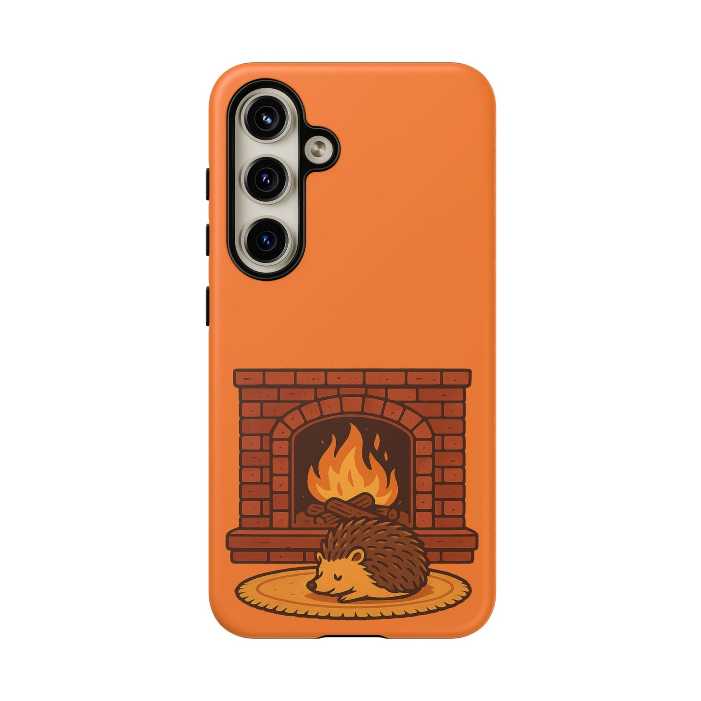 Fireside Spines Cozy Autumn Hedgehog Phone Case
