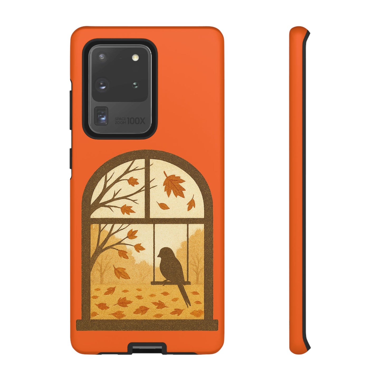 Bird In The Window Autumn Themed Phone Case