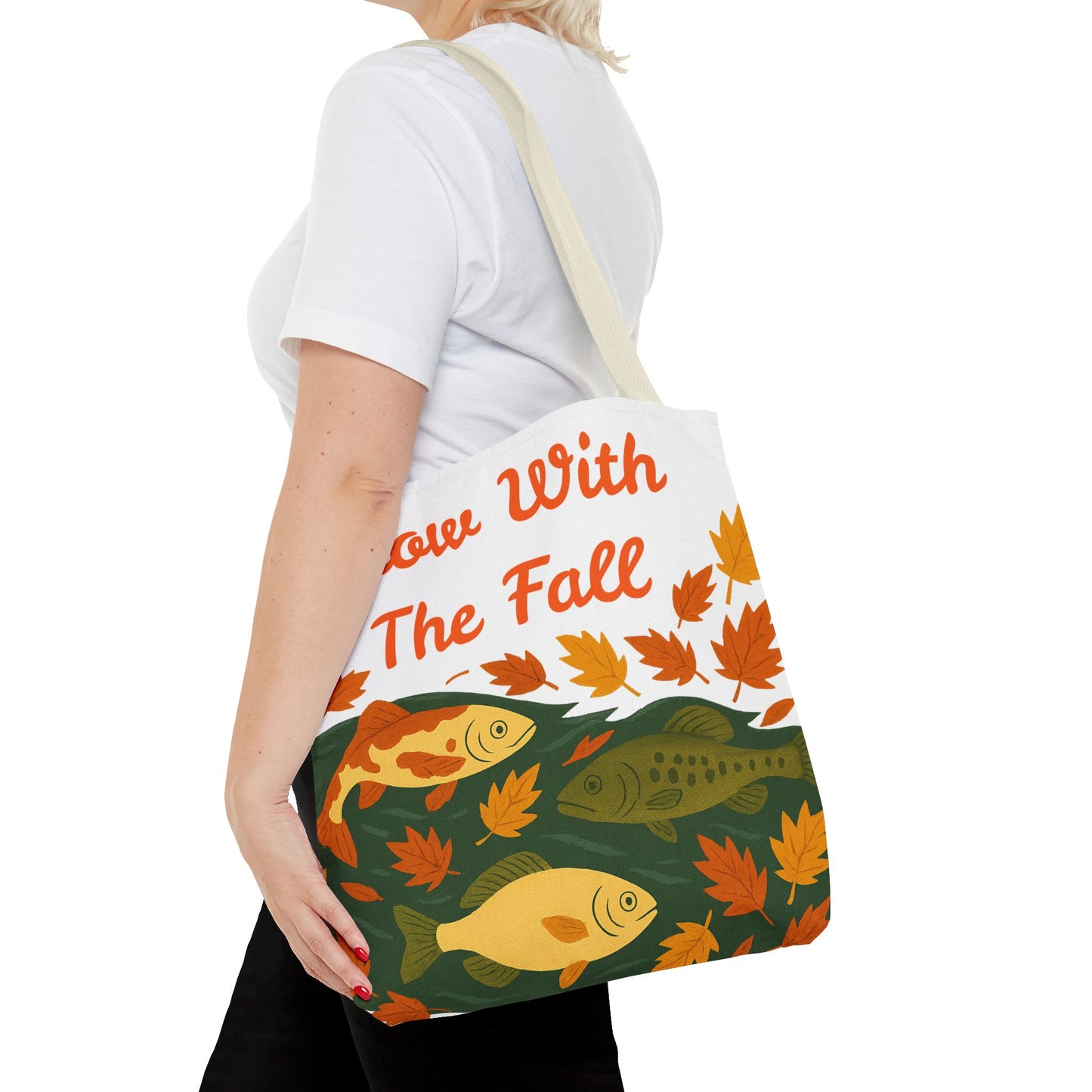 Flow With The Fall Print Tote Bag