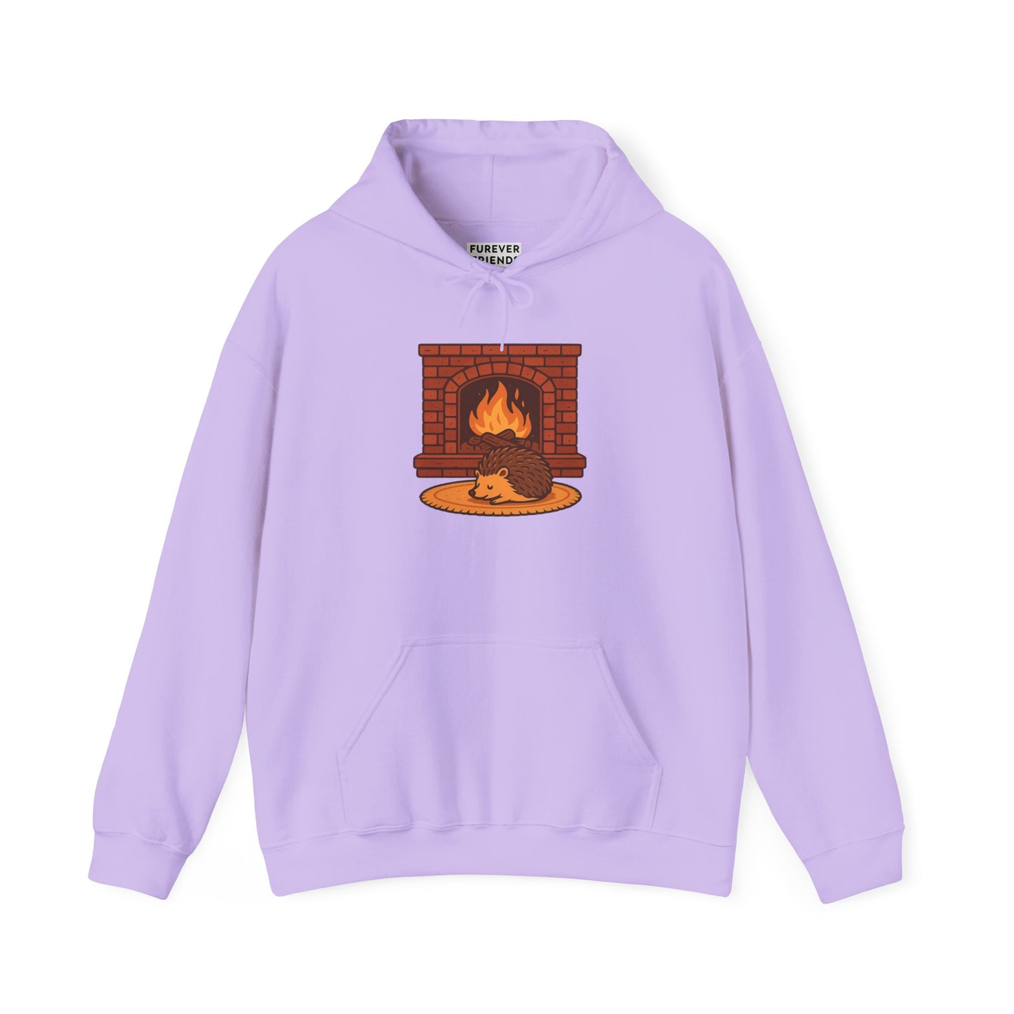 Fireside Spines Cozy Autumn Hoodie