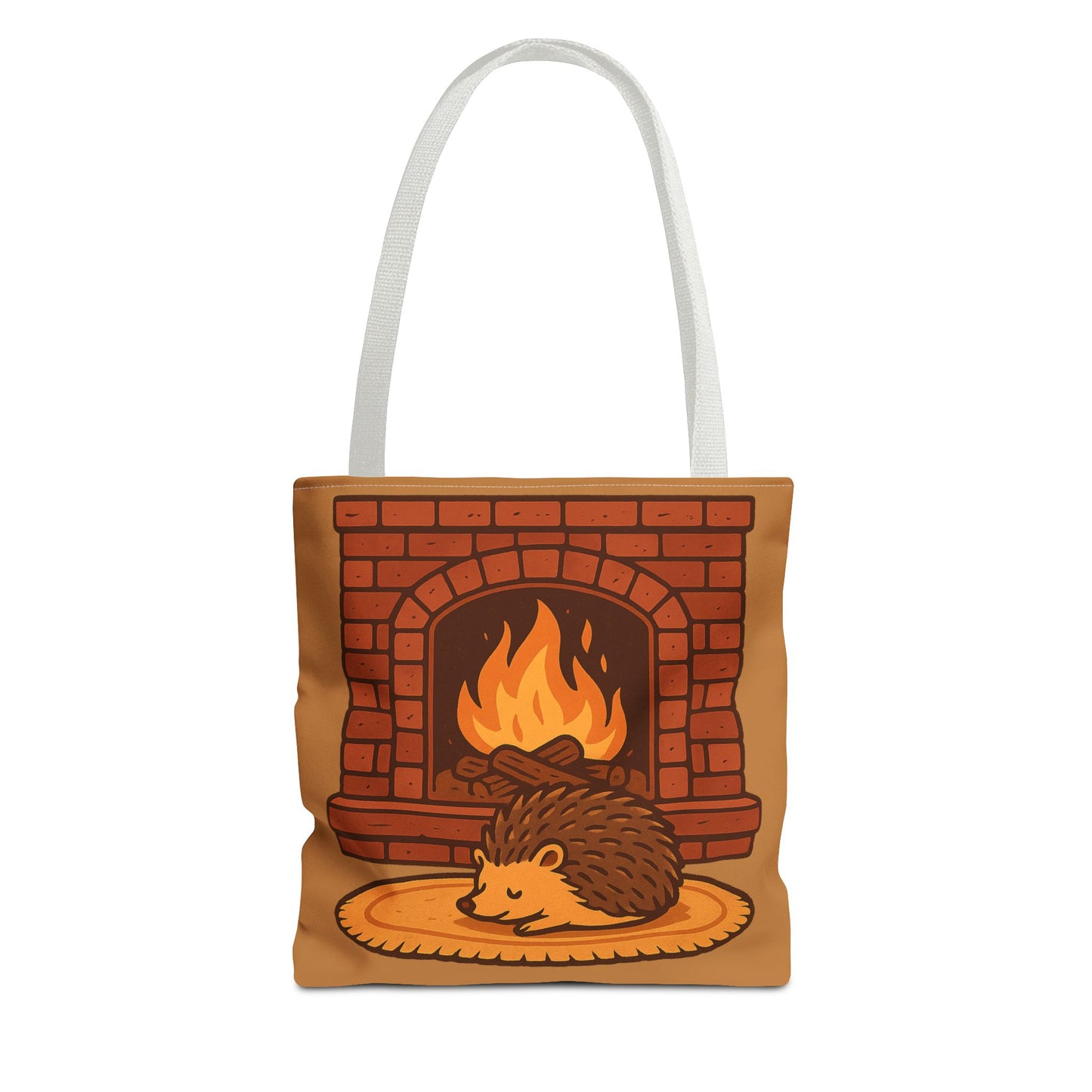 Fireside Spines Cozy Autumn Tote Bag