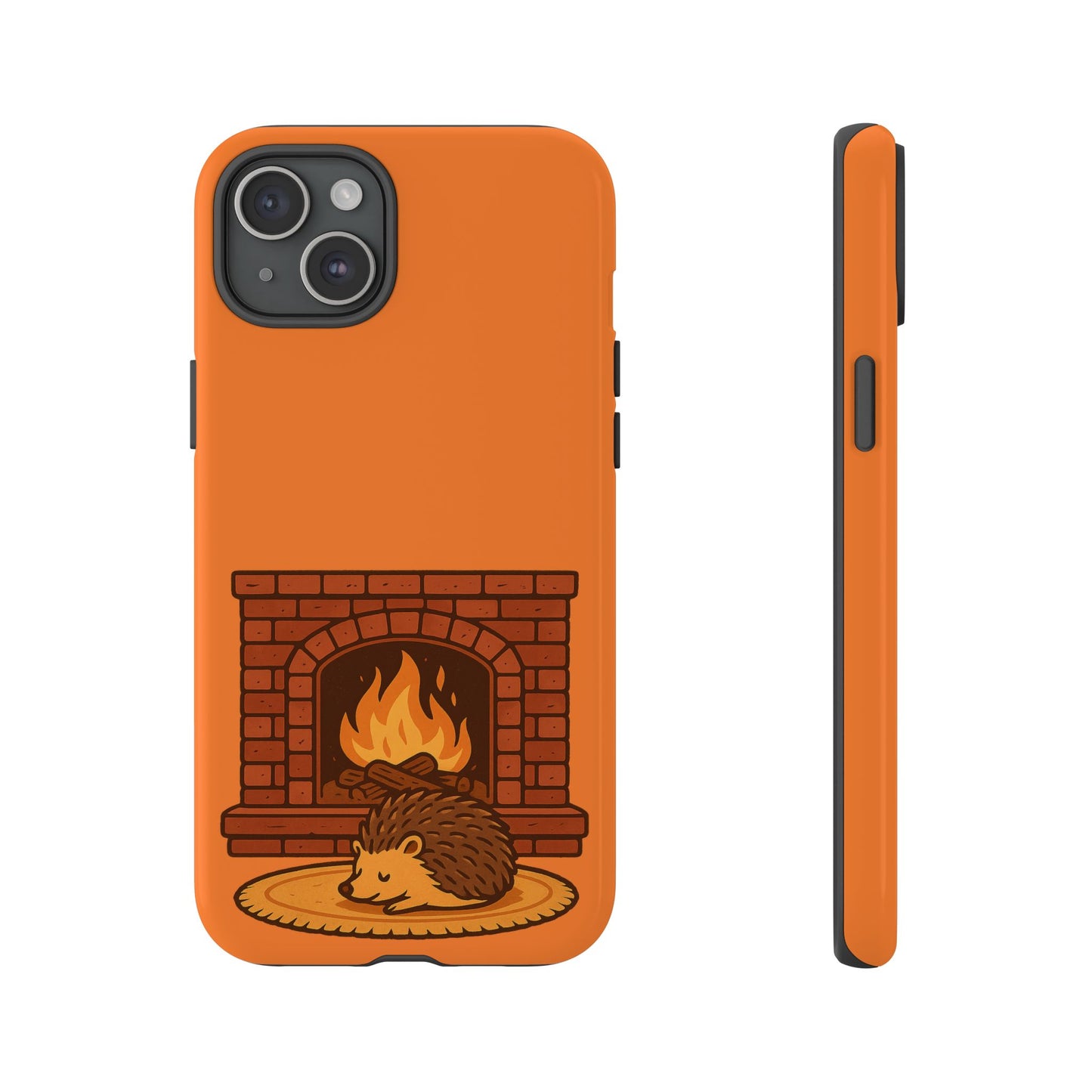 Fireside Spines Cozy Autumn Hedgehog Phone Case