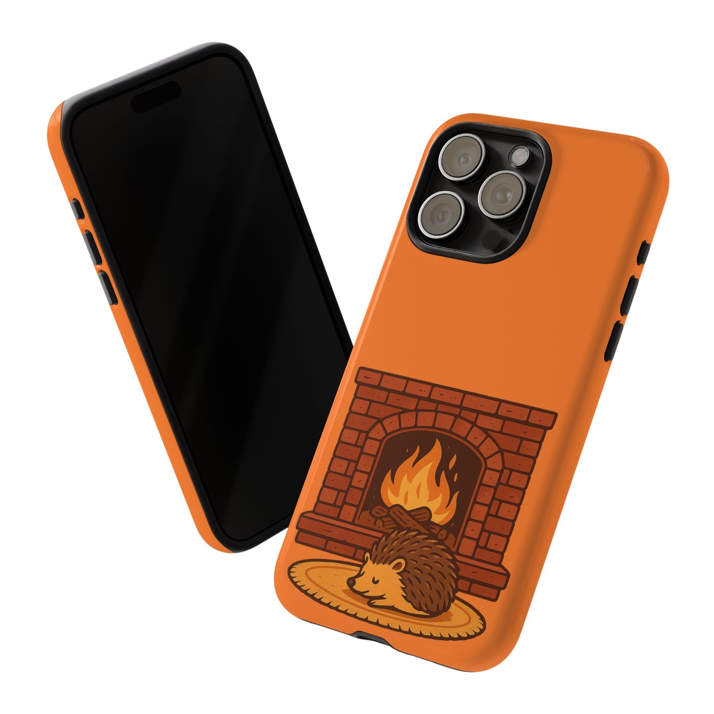 Fireside Spines Cozy Autumn Hedgehog Phone Case