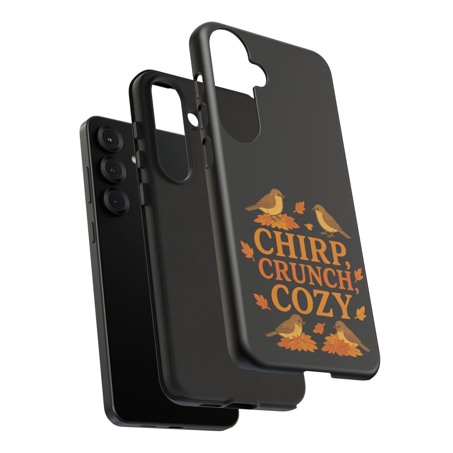 Chirp Crunch Cozy Autumn Themed Phone Case