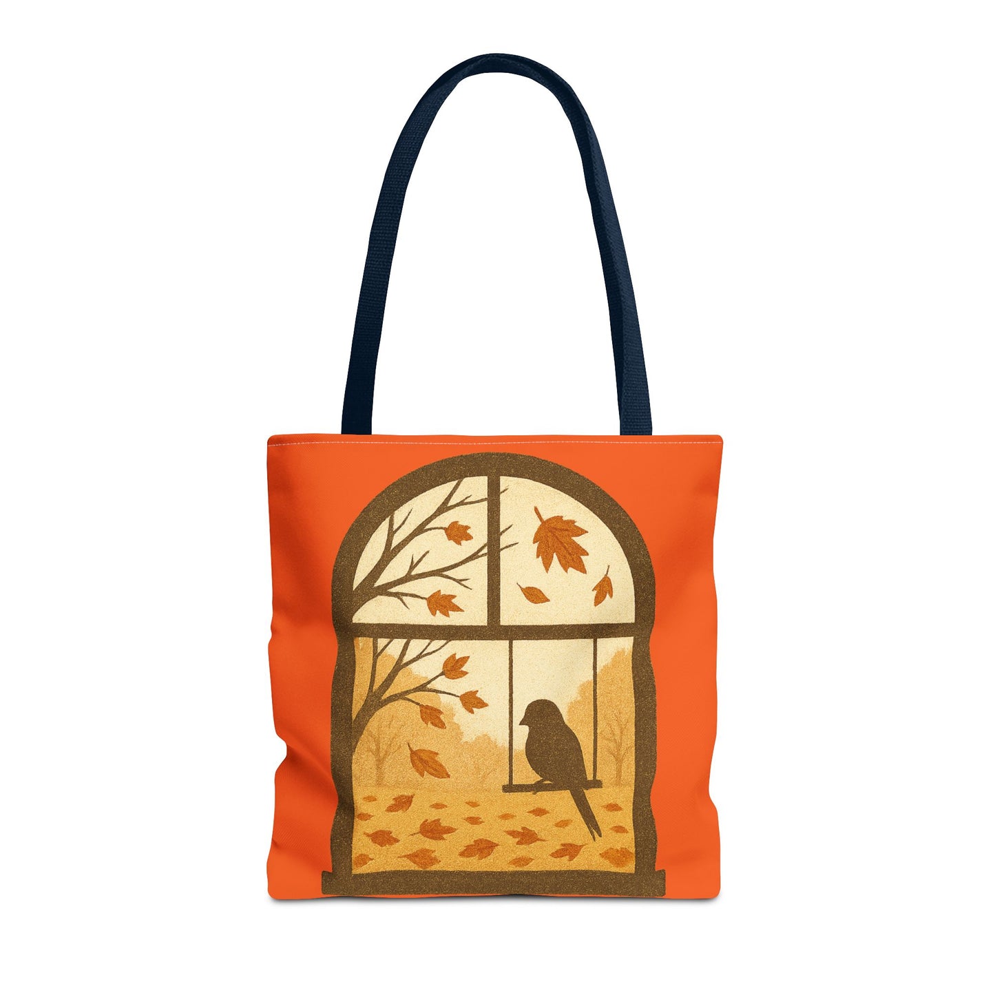 Bird In The Window Autumn Themed Tote Bag