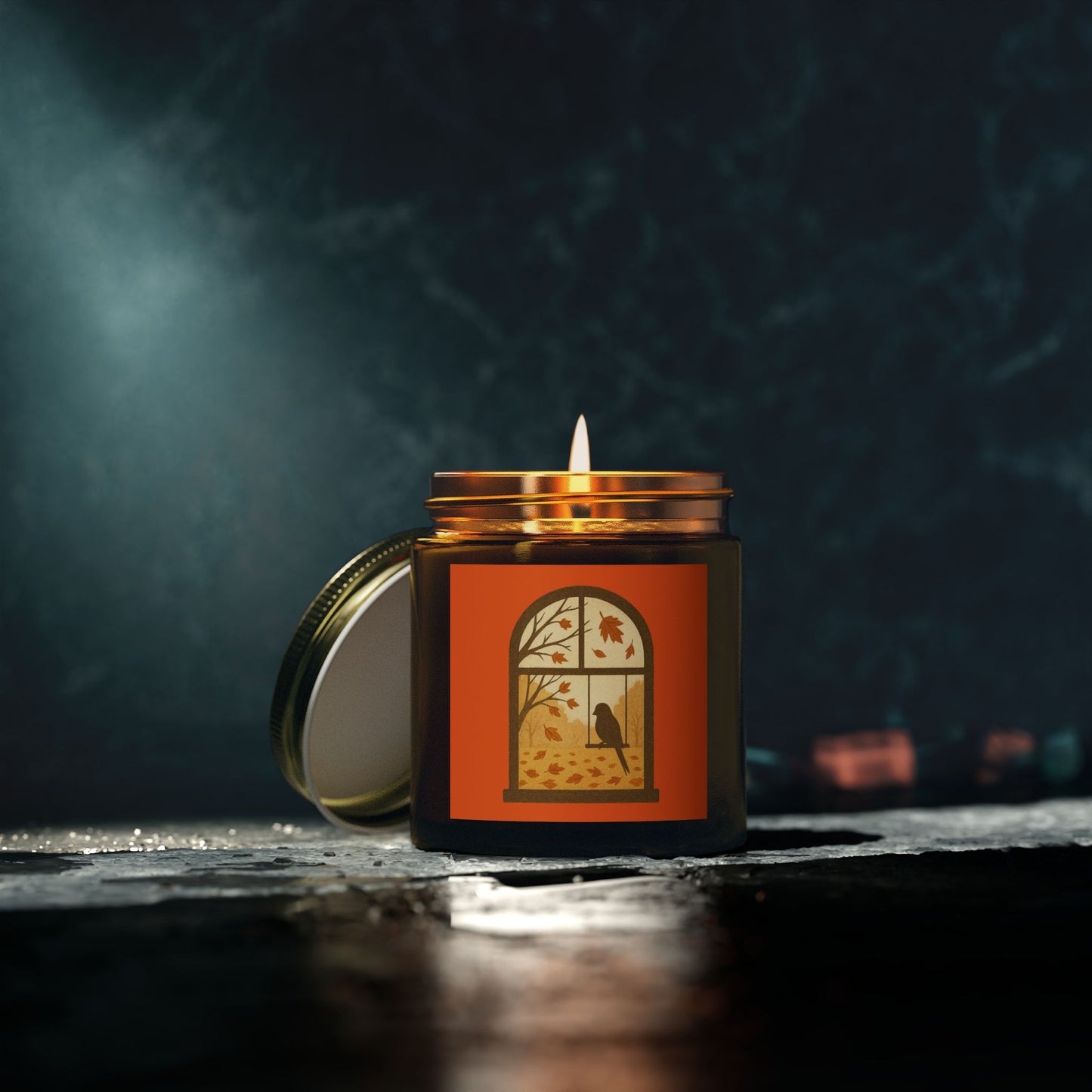 Bird In The Window Autumn Themed Scented Candle