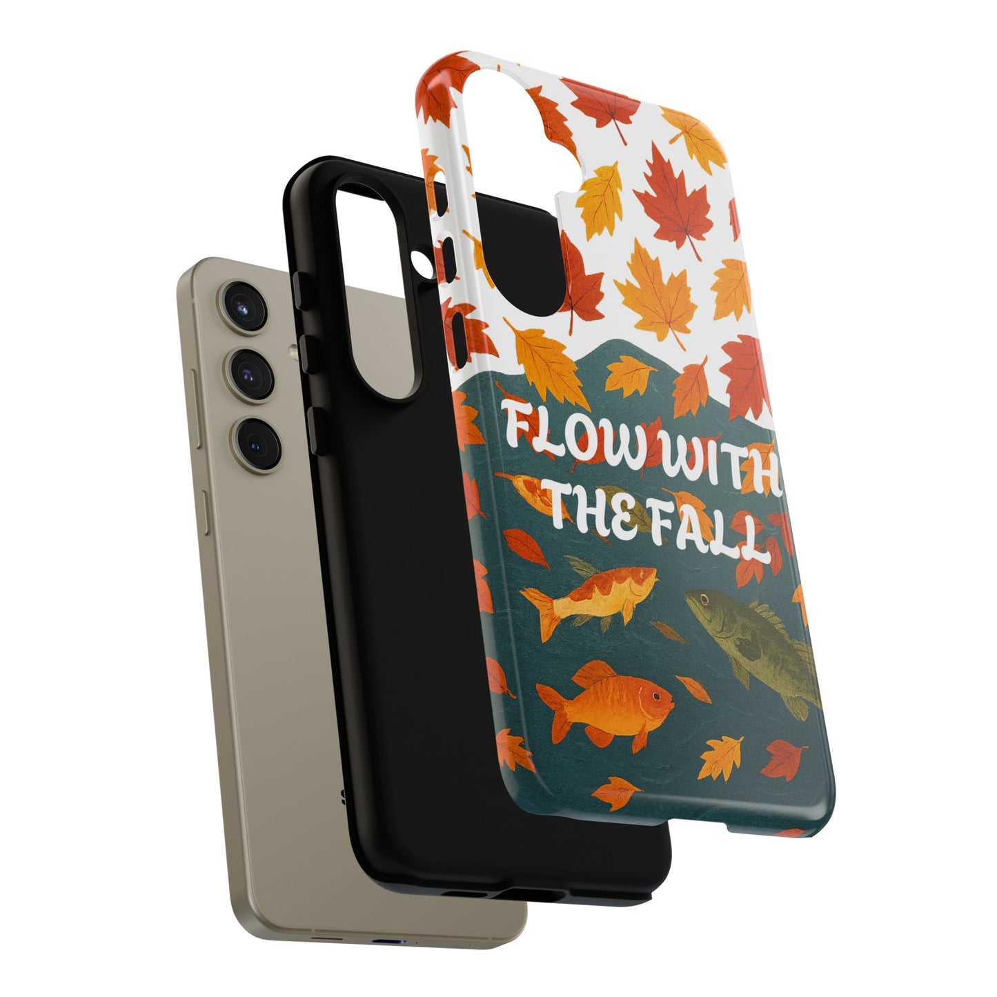 Flow With The Fall Fish Phone Case