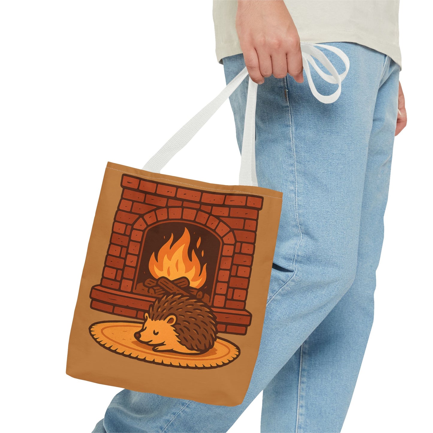 Fireside Spines Cozy Autumn Tote Bag