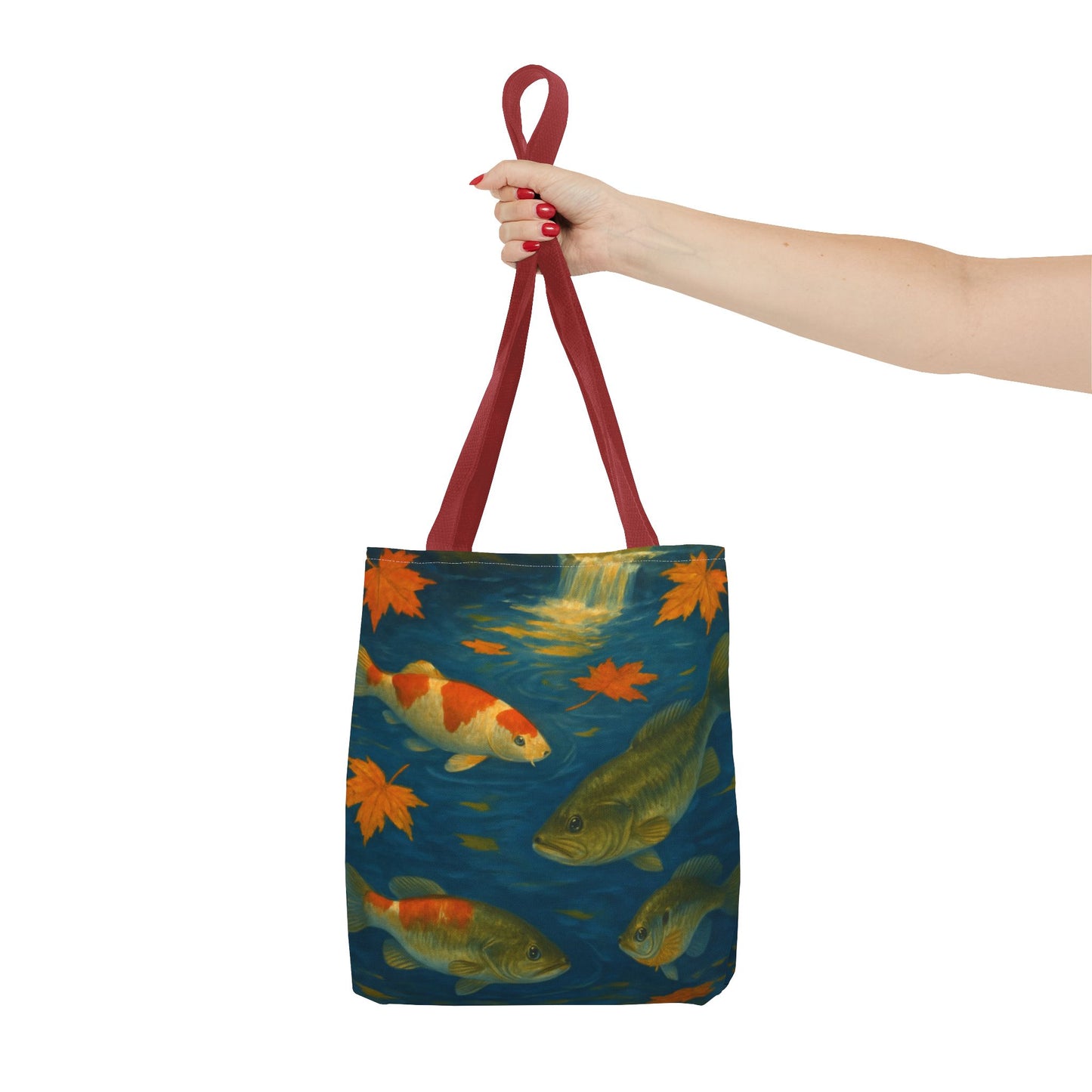 Fall Fish Print Tote Bag