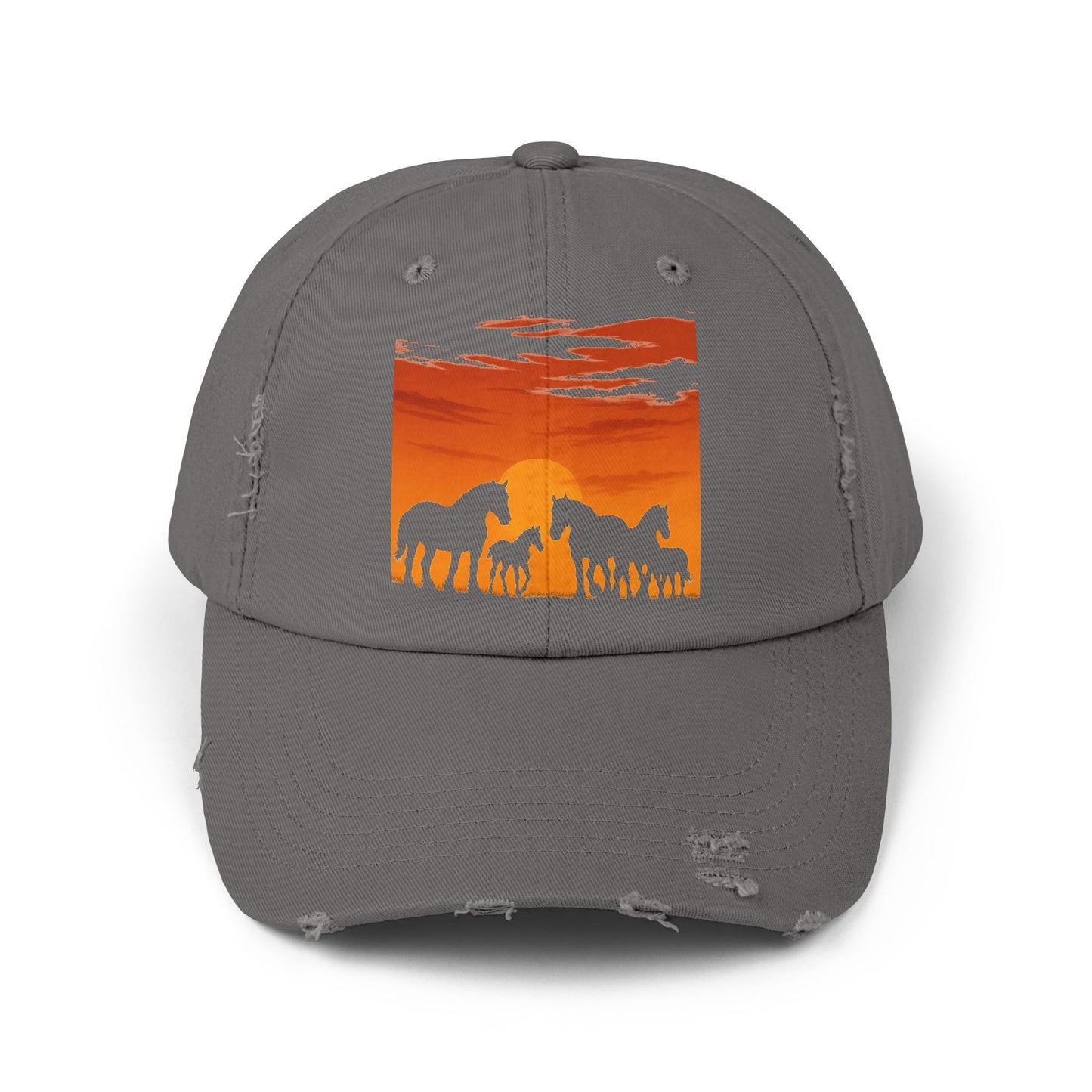 Horses on the Horizon Distressed Hat