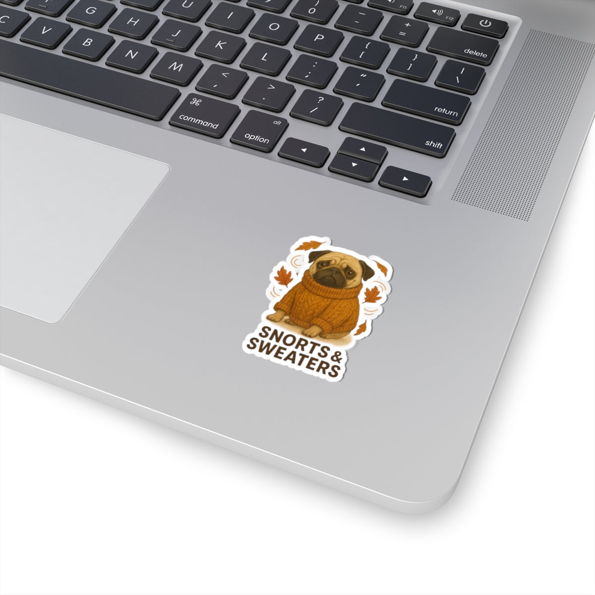Snorts and Sweaters Pug Dog Sticker
