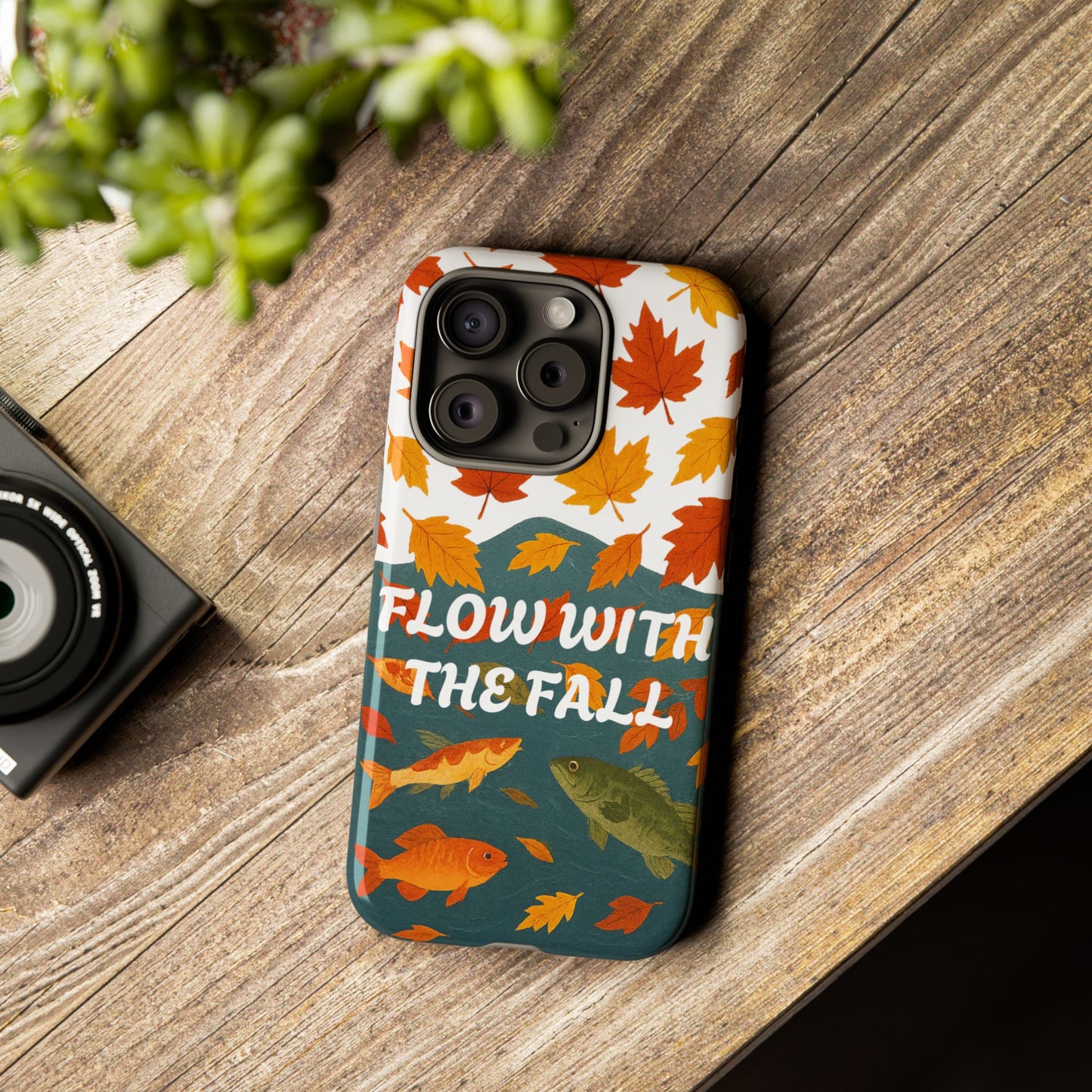 Flow With The Fall Fish Phone Case