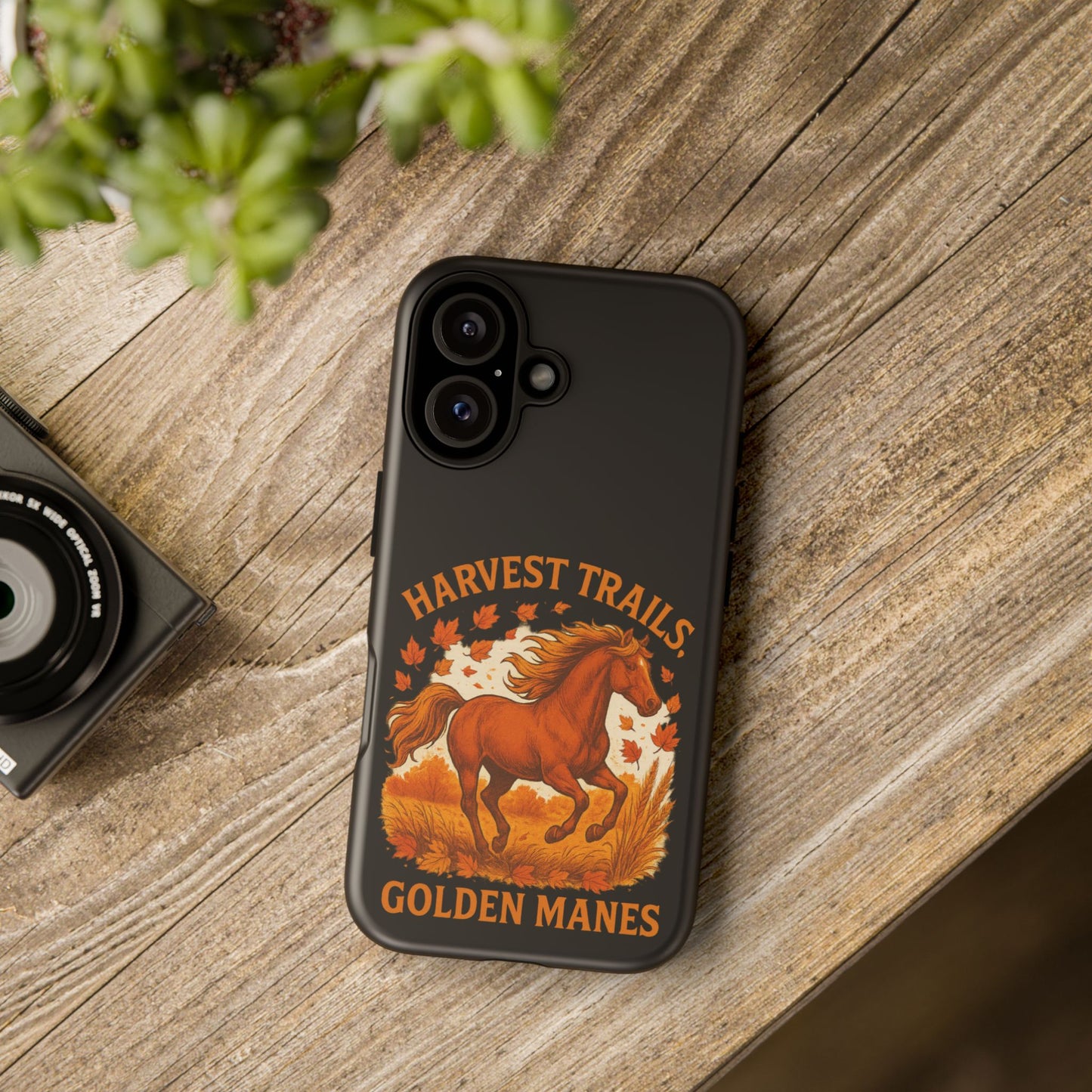 Harvest Trails Golden Manes Autumn Themed Phone Case