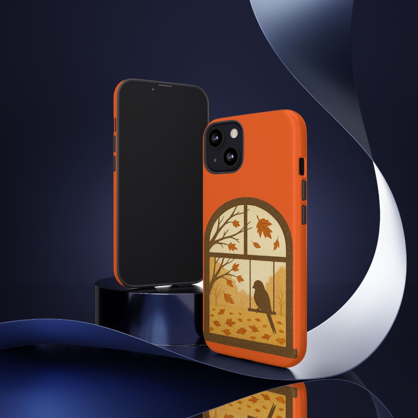 Bird In The Window Autumn Themed Phone Case
