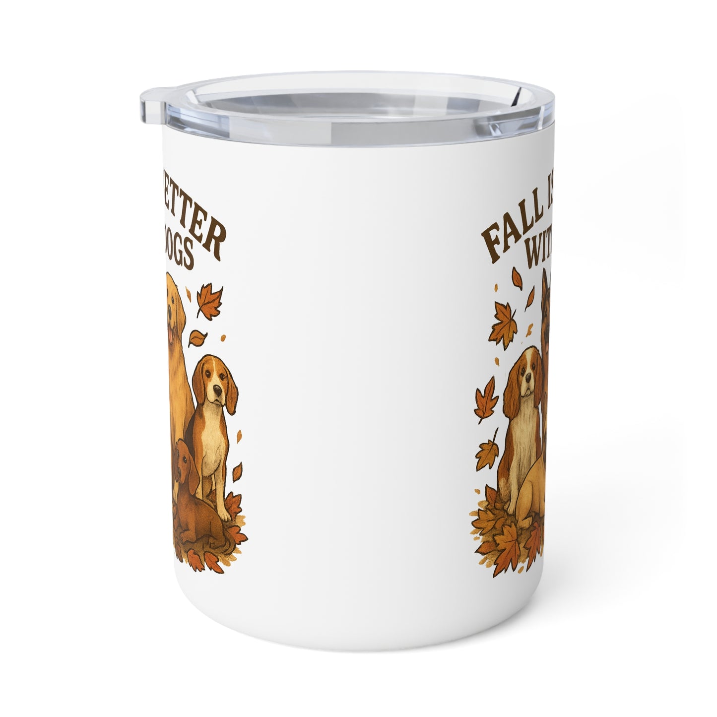 Fall Is Better With Dogs Autumn Themed Insulated Coffee Mug