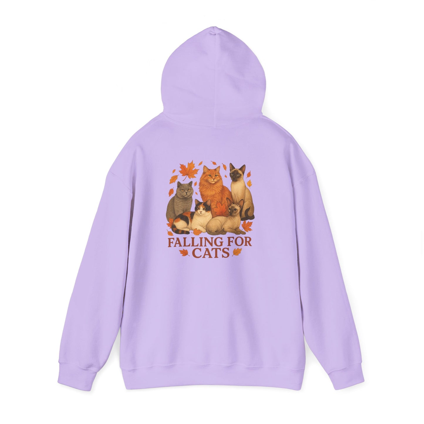 Falling For Cats Hooded Sweatshirt