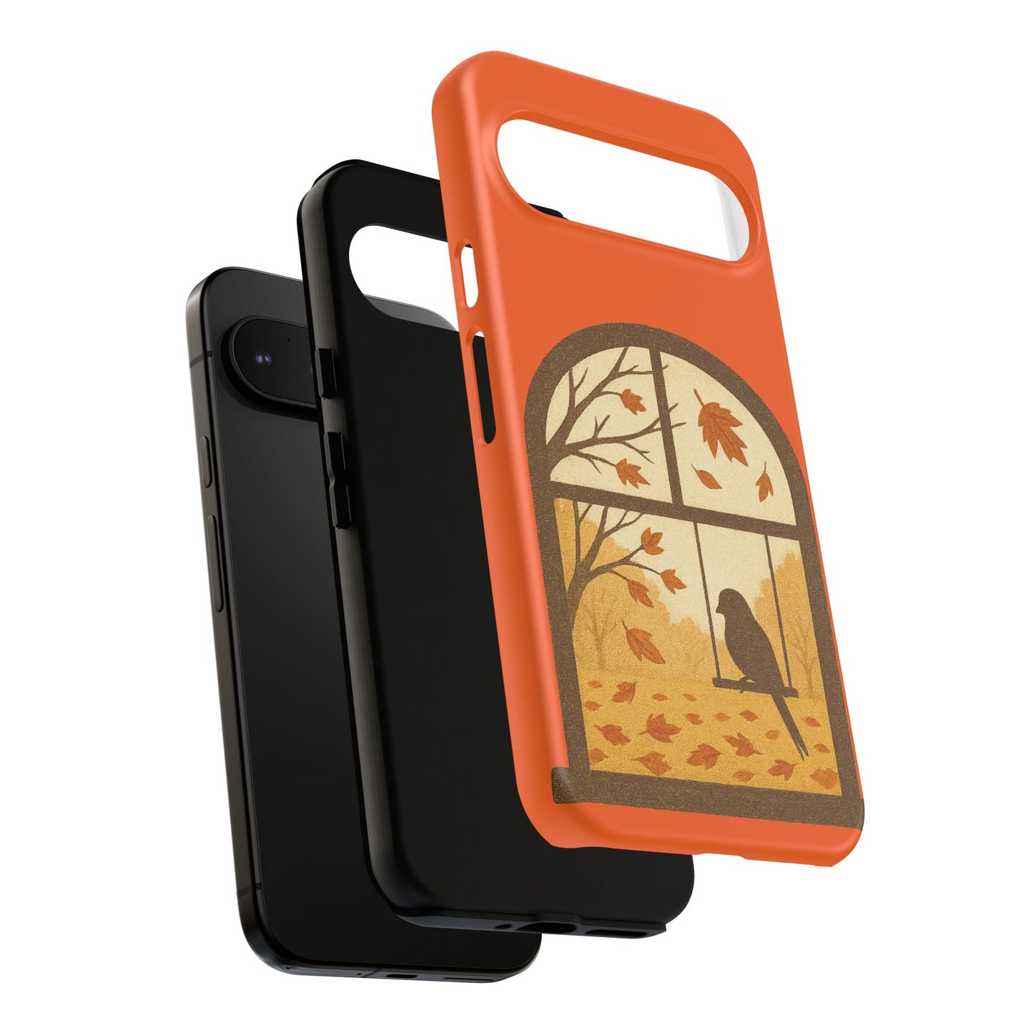 Bird In The Window Autumn Themed Phone Case