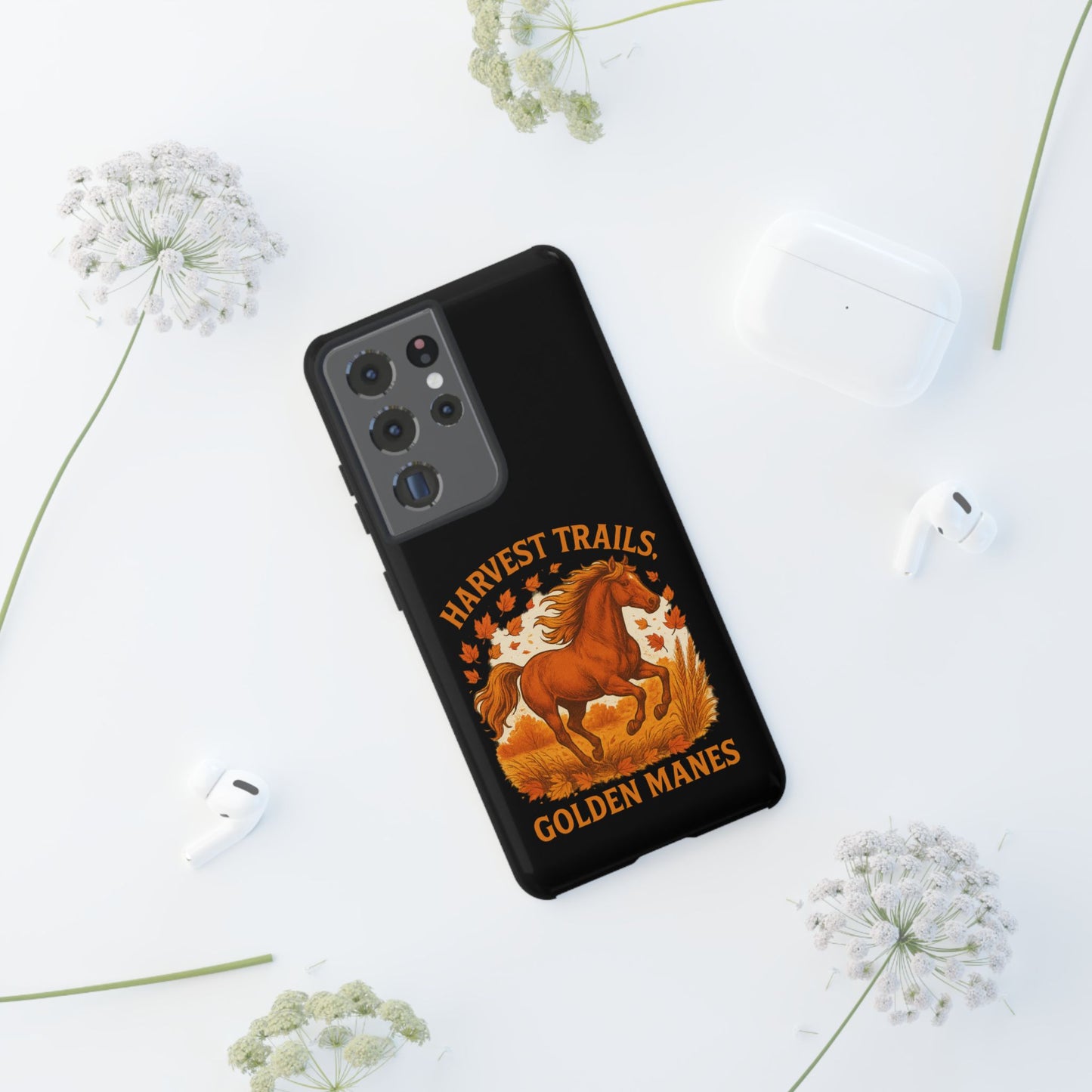 Harvest Trails Golden Manes Autumn Themed Phone Case