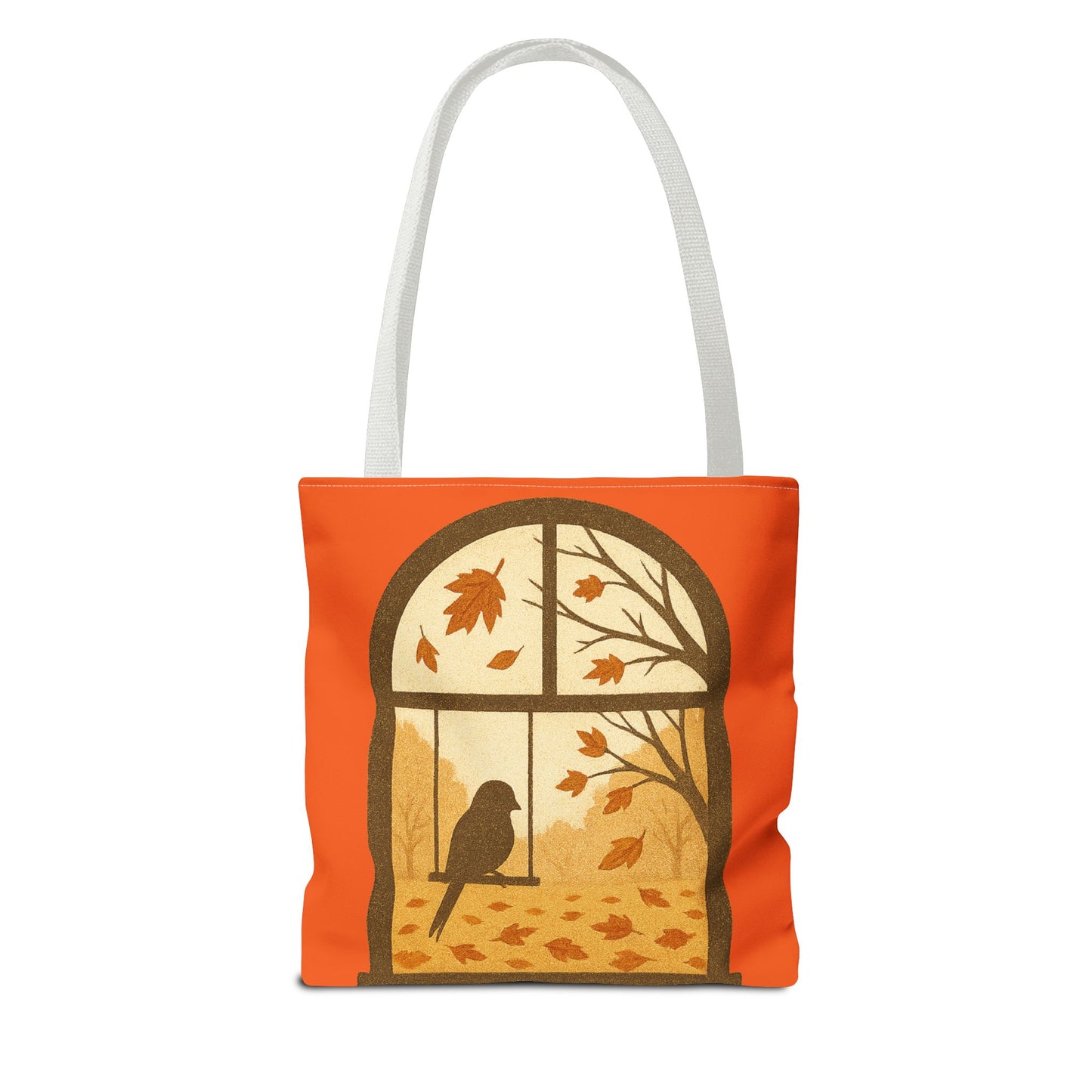 Bird In The Window Autumn Themed Tote Bag