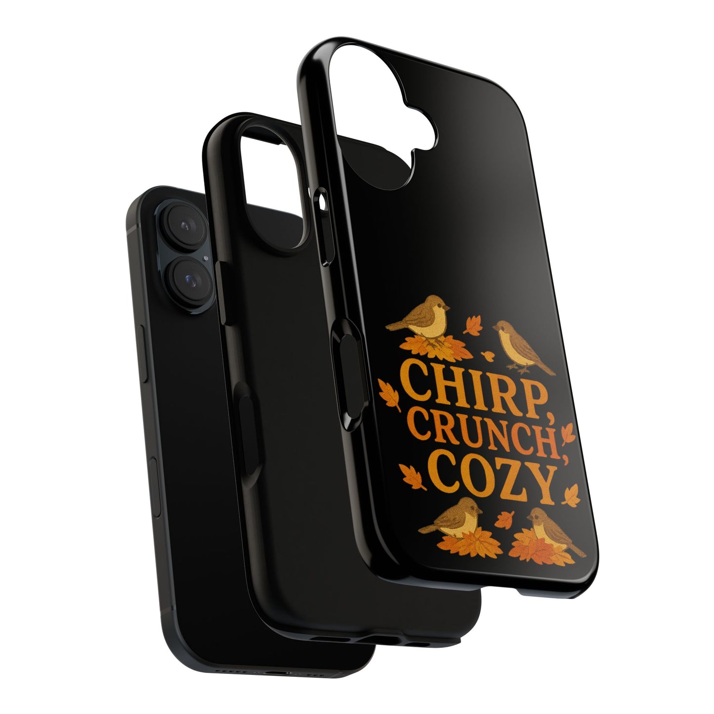 Chirp Crunch Cozy Autumn Themed Phone Case
