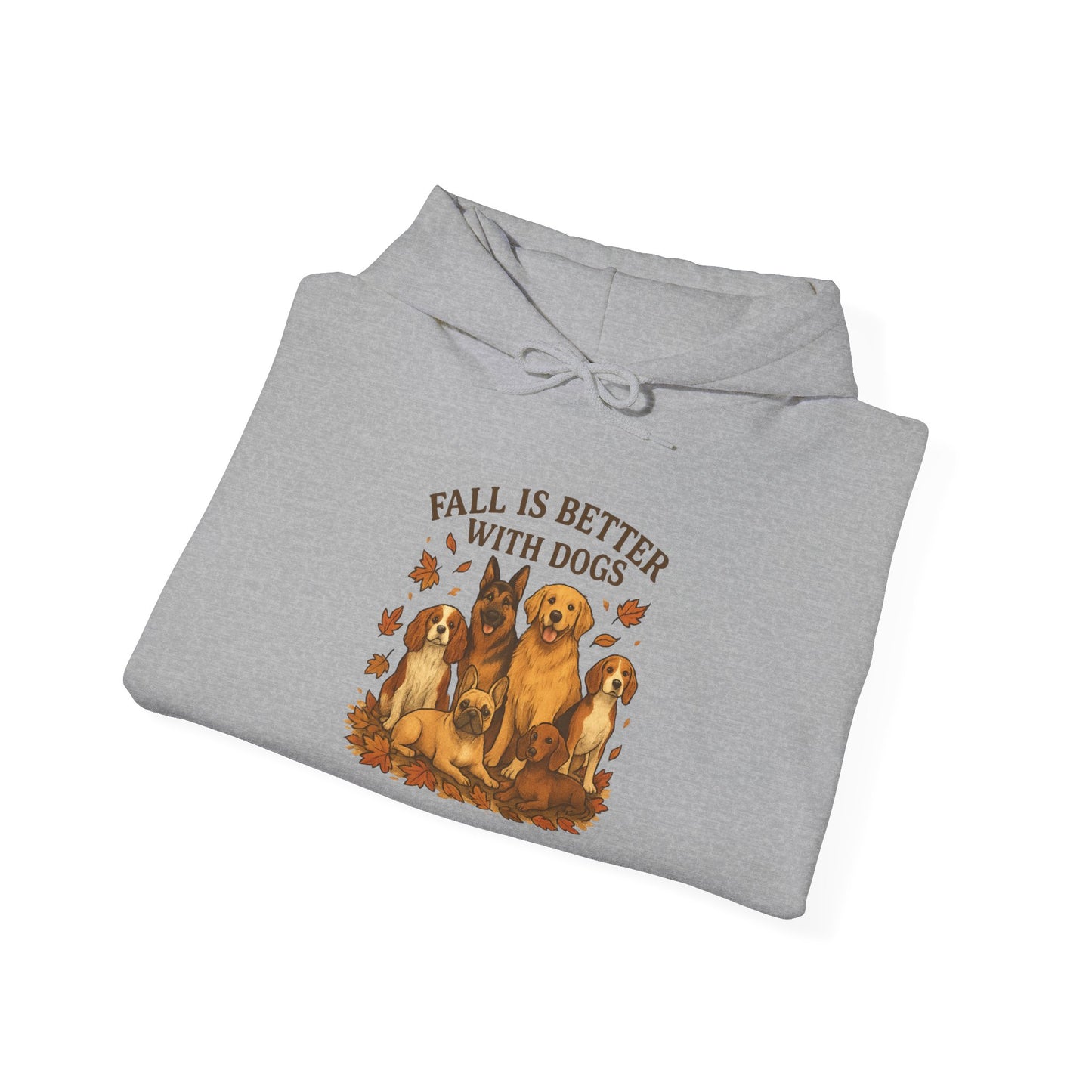 Fall Is Better With Dogs  Autumn Themed Hoodie