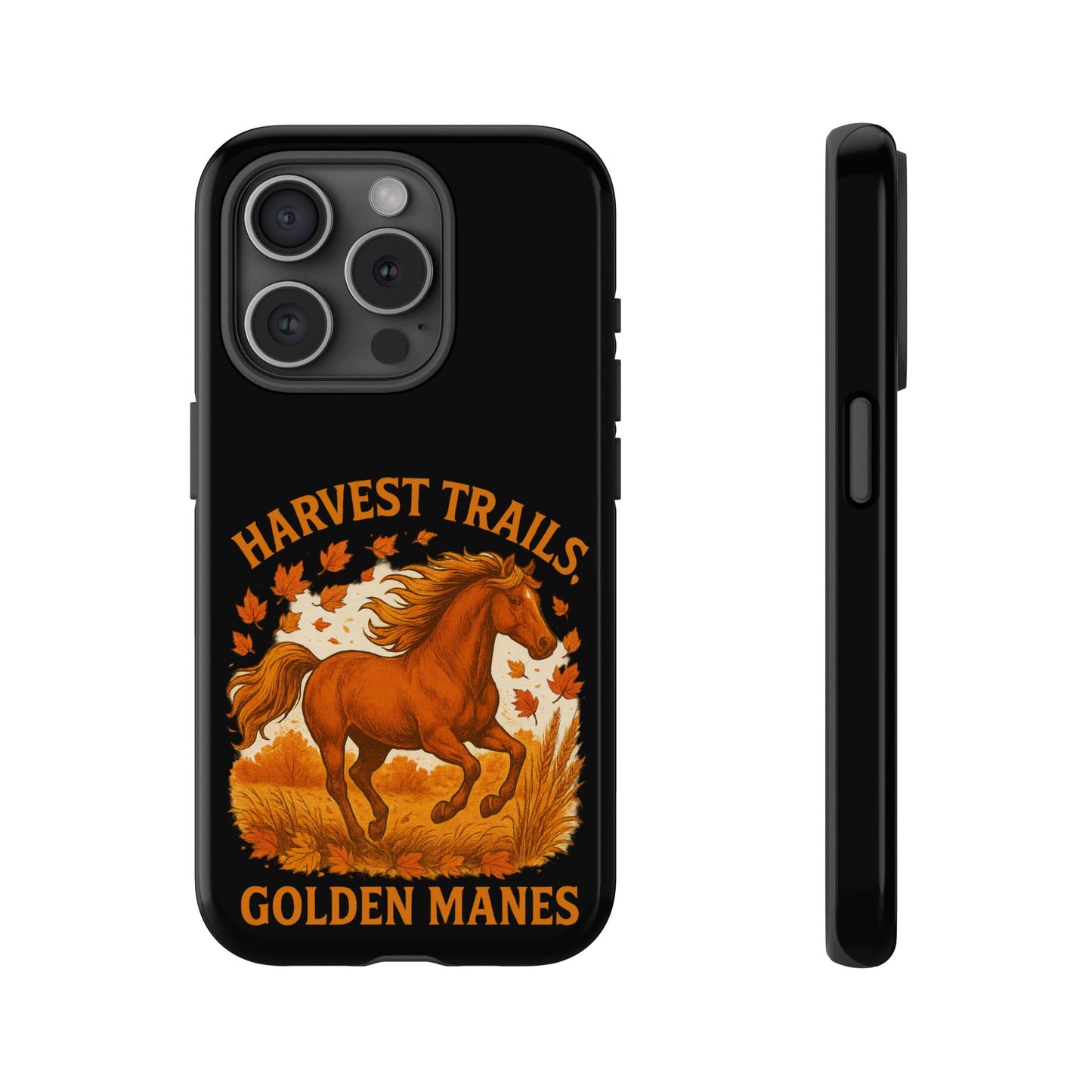 Harvest Trails Golden Manes Autumn Themed Phone Case
