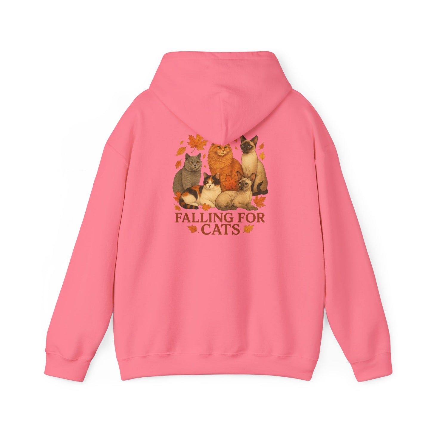 Falling For Cats Hooded Sweatshirt