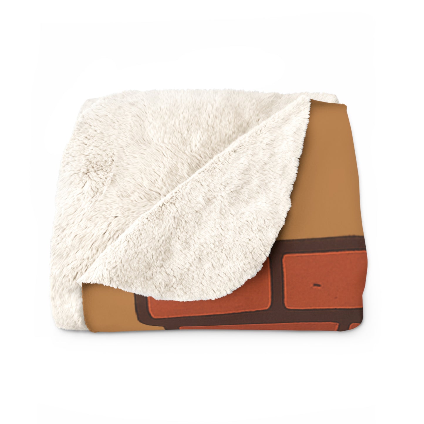 Fireside Spines Cozy Autumn Sherpa Fleece Blanket